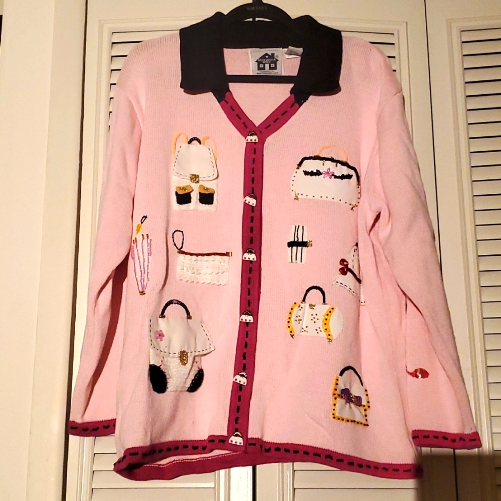 Like new! Vintage Storybook Knits love that bag sweater